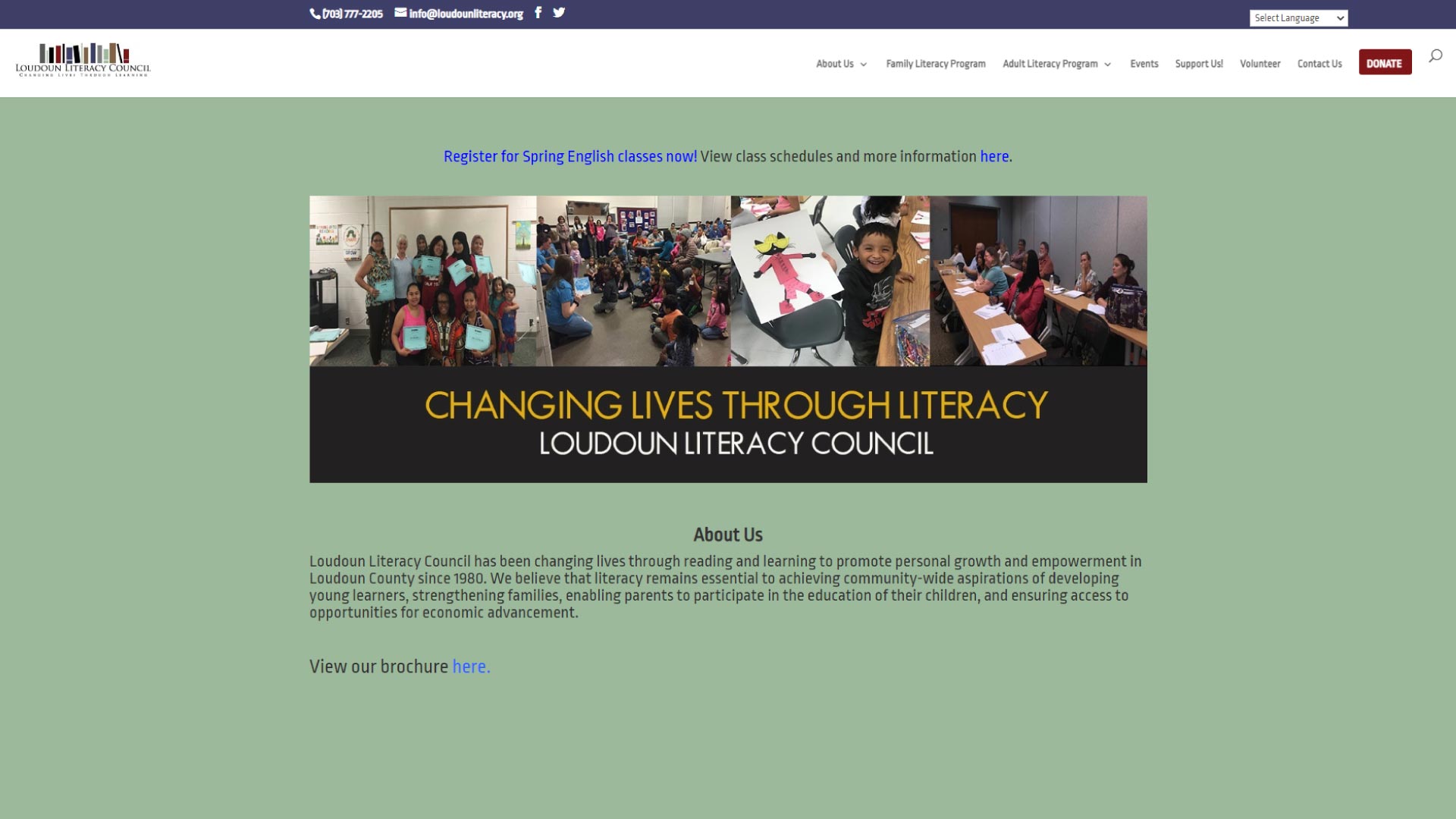 Before: Home Page