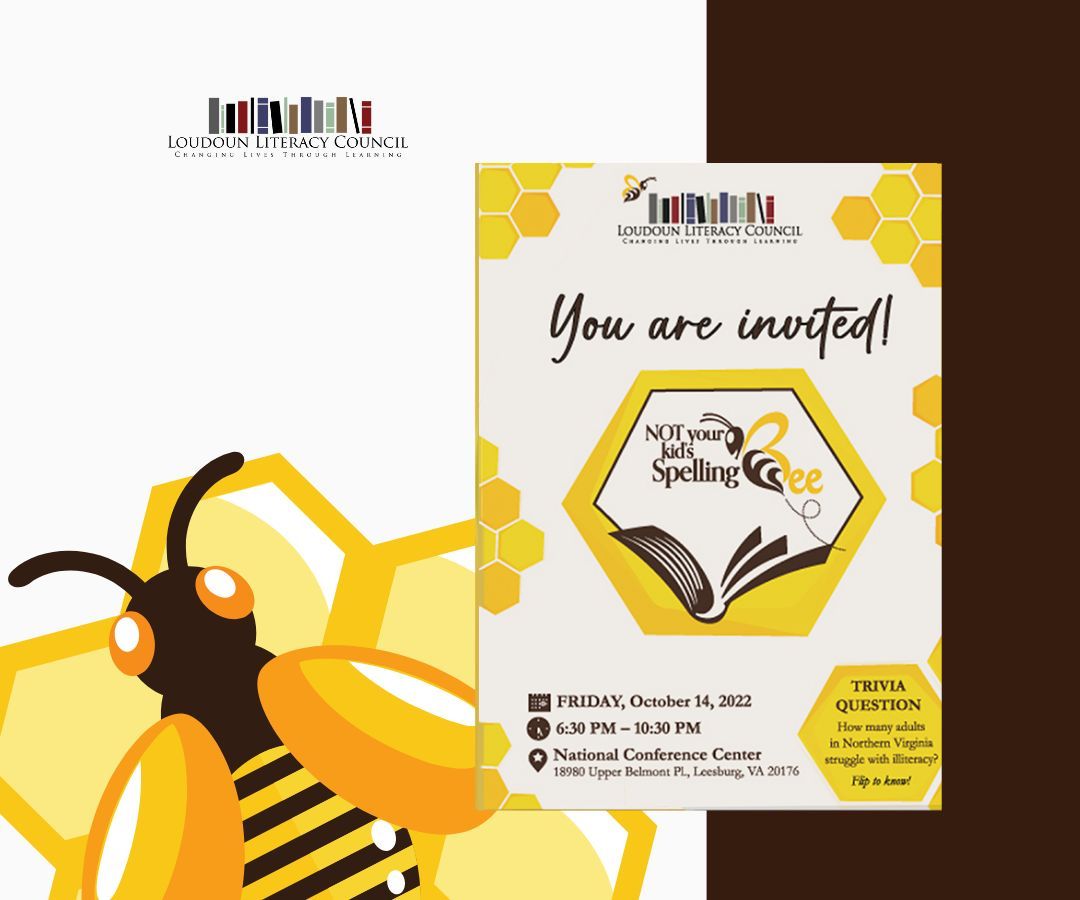 NYKSB Invitation LSI Website Portfolio An illustrated bee beside a poster-style invitation with text, a logo, and event details in the background. The invitation includes a title and scheduled date and time. The layout highlights the bee and the event information side by side.