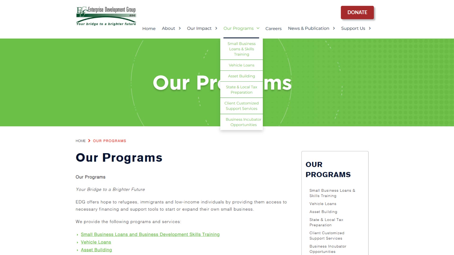 Before: Programs