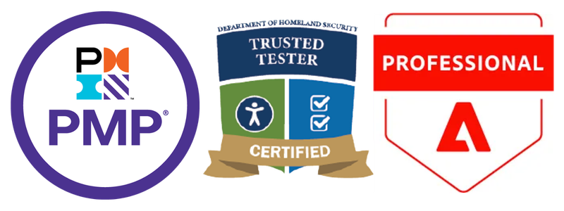 LSI Media Sabine Grant Certifications: PMP, DHS Trusted Tester, Adobe Professional